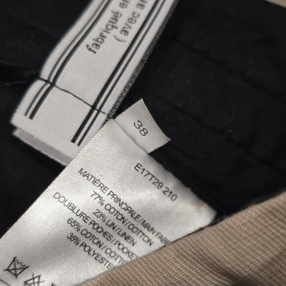 AMI Alexandre Mattiussi Trousers size 38. Cotton / Linen Pants - Picture 3 of 11